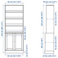 IKEA HAVSTA шафа, білий, 81x47x212 см 79534679 | 795.346.79