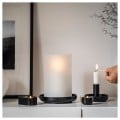 IKEA HEDERVÄRD Свічник для гріючої свічки, чорний, 3 см 20510623 | 205.106.23