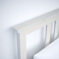 IKEA HEMNES Ліжко з матрацом, біла морилка / Valevåg середньої твердості, 140x200 см 29541998 | 295.419.98