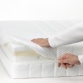 IKEA NORDLI Ліжко з контейнером і матрацом, з узголів'ям білий / Åkrehamn жорсткий, 140x200 см 49539621 | 495.396.21