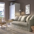 IKEA HOLMSUND 3-місний розкладний диван, Borgunda бежевий 59516935 | 595.169.35