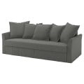 IKEA HOLMSUND 3-місний розкладний диван, Borgunda темно-сірий 59516940 | 595.169.40