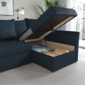 IKEA HOLMSUND Кутовий диван розкладний, Kilanda темно-синій 49511293 | 495.112.93
