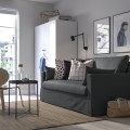 IKEA HYLTARP 2-місний диван-ліжко, Гранатово-сірий 99514859 995.148.59