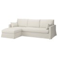 IKEA HYLTARP 3-місний диван з козеткою, зліва, Gransel натуральний 79489686 | 794.896.86