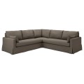IKEA HYLTARP Чохол для 4-місного кутового дивана, 4-місний, Гранат сіро-коричневий 20547419 205.474.19