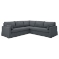 IKEA HYLTARP 4-місний кутовий диван, Гранатово-сірий 49514814 | 495.148.14