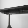 IKEA IDÅSEN ІДОСЕН Письмовий стіл, чорний / темно-сірий, 120x70 см 19281024 192.810.24