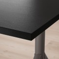 IKEA IDÅSEN ІДОСЕН Письмовий стіл, чорний / темно-сірий, 120x70 см 19281024 192.810.24