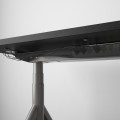 IKEA IDÅSEN ІДОСЕН Письмовий стіл з регулюванням висоти, чорний / темно-сірий, 120x70 см 19280939 | 192.809.39