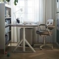 IKEA IDÅSEN ІДОСЕН Письмовий стіл з регулюванням висоти, коричневий / бежевий, 160x80 см 49280966 | 492.809.66