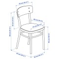 IKEA LISABO / IDOLF ЛИСАБО / ІДОЛЬФ Стіл та 4 стільці, ясеневий шпон / чорний, 140x78 см 99161485 | 991.614.85