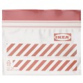 IKEA ISTAD Пакет герметичний, смугастий / червоний / коричневий, 0,3 л 40564752 405.647.52