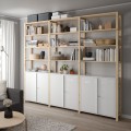 IKEA IVAR 3 секції / шафа / полиці, сосна / білий, 259x30x226 см 09403945 094.039.45