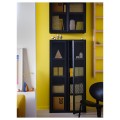 IKEA IVAR ІВАР Шафа з дверцятами, чорний сітка, 40x160 см 20531239 | 205.312.39