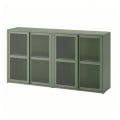 IKEA IVAR ІВАР Шафа / двері, сіро-зелений сітка, 160x30x83 см 89508118 | 895.081.18