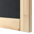 IKEA IVAR Стелаж з дверцятами, сосна / фетр, 89x30x124 см 09507858 095.078.58