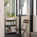 IKEA JOSTEIN Стелаж з ящиком сосна, для дому / вулиці білий метал, 61х40х90 см 29437181 | 294.371.81