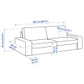 IKEA KIVIK КІВІК 3-місний диван, Tresund світло-бежевий 89482830 894.828.30