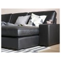 IKEA KIVIK КІВІК 3-місний диван, з шезлонгом / Grann / Bomstad чорний 89443184 | 894.431.84
