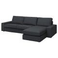 IKEA KIVIK КІВІК 4-місний диван з козеткою, Tresund антрацит 79494386 | 794.943.86