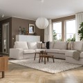 IKEA KIVIK КІВІК 6-місний кутовий диван з шезлонгом, Tresund світло-бежевий 79482878 | 794.828.78