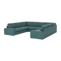 IKEA KIVIK КІВІК П-подібний диван, 6-місний, Kelinge сіро-бірюзовий 29443064 294.430.64