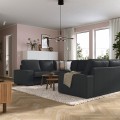 IKEA KIVIK КІВІК П-подібний диван, 6-місний, Tresund антрацит 59494392 594.943.92