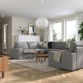 IKEA KIVIK КІВІК П-подібний диван, 7-місний, Tibbleby бежевий / сірий 89440576 | 894.405.76