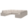 IKEA KIVIK КІВІК П-подібний диван, 7-місний, Tresund світло-бежевий 89494404 894.944.04