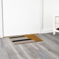 IKEA KLOTOID Придверний килимок, чорний білий / сходи, 40x60 см 80572712 805.727.12