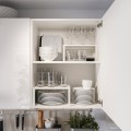 IKEA KNOXHULT КНОКСХУЛЬТ Кухня, глянцевий білий, 220x61x220 см 69180471 | 691.804.71