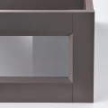 IKEA KOMPLEMENT КОМПЛЕМЕНТ Шухляда скляна фронтальна панель, темно-сірий, 75x58 см 90509664 905.096.64