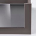 IKEA KOMPLEMENT КОМПЛЕМЕНТ Шухляда зі скляною фронтальною панеллю, темно-сірий, 100x58 см 80509202 805.092.02