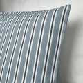 IKEA KORALLBUSKE Наволочка, Світло-блакитний білий / смугастий візерунок, 50x50 см 20570971 205.709.71