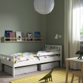 IKEA KRITTER КРИТТЕР Ліжко з бортиком, білий, 70x160 см 80125124 | 801.251.24
