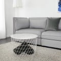 IKEA KVISTBRO КВІСТБРУ Столик із відділенням для зберігання, білий, 61 см 50322239 | 503.222.39