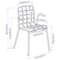 IKEA LÄKTARE Офісне крісло, сірий / білий 49503250 495.032.50