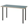 IKEA LAGKAPTEN ЛАГКАПТЕН / ADILS АДІЛС Письмовий стіл, сіро-бірюзовий / чорний, 120x60 см 39523338 | 395.233.38