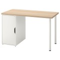 IKEA LAGKAPTEN ЛАГКАПТЕН / ALEX АЛЕКС Письмовий стіл, біла морилка / імітація дубу білий, 120x60 см 69521446 695.214.46