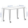 IKEA LAGKAPTEN / KRILLE Письмовий стіл, під білений дуб / чорний, 120x60 см 89509721 | 895.097.21