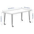 IKEA LAGKAPTEN / KRILLE Письмовий стіл, білий антрацит / чорний, 140x60 см 89509981 | 895.099.81