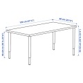 IKEA MITTCIRKEL / OLOV Письмовий стіл, яскравий сосновий/білий ефект, 120x60 см 99508684 995.086.84