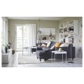 IKEA LANDSKRONA ЛАНДСКРУНА 5-місний диван, з шезлонгами / Gunnared темно-сірий / метал 69269982 | 692.699.82
