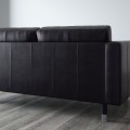IKEA LANDSKRONA ЛАНДСКРУНА 4-місний диван, з шезлонгом / Grann / Bomstad чорний / метал 29032406 | 290.324.06
