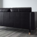 IKEA LANDSKRONA ЛАНДСКРУНА 4-місний диван, з шезлонгом / Grann / Bomstad чорний / дерево 49032410 | 490.324.10