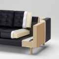 IKEA LANDSKRONA ЛАНДСКРУНА 5-місний диван з козетками, Grann / Bomstad чорний / дерево / чорний 89444230 | 894.442.30