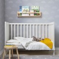 IKEA LEN ЛЕН Підковдра та наволочка на дитяче ліжечко, 110x125/35x55 см 20488943 | 204.889.43