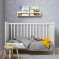 IKEA LENAST ЛЕНАСТ Підковдра та наволочка на дитяче ліжечко, візерунок у горошок, 110x125/35x55 см 60488936 | 604.889.36