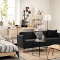 IKEA LINANÄS ЛІНАНЕС 3-місний диван, Vissle темно-сірий 20512245 | 205.122.45
